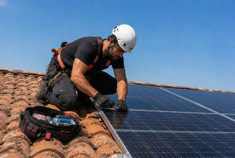 Maintenance et monitoring de panneaux solaires à Chevry