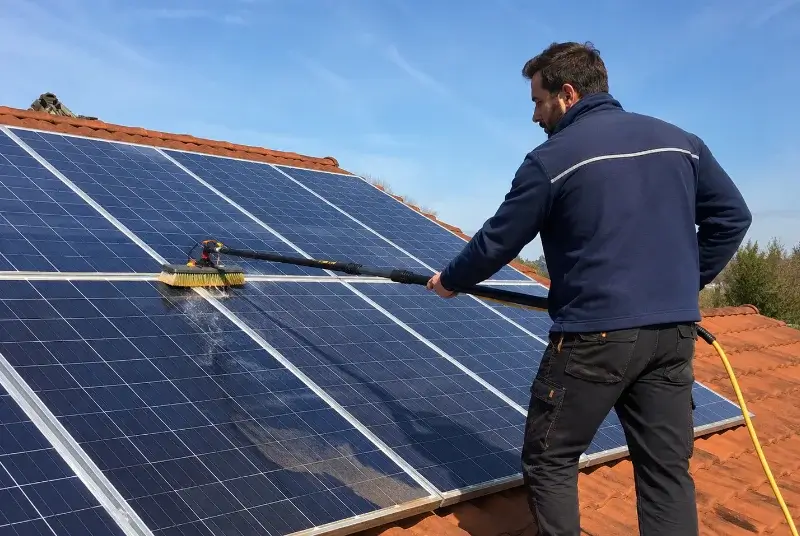 Nettoyage et entretien de panneaux solaires à Chevry